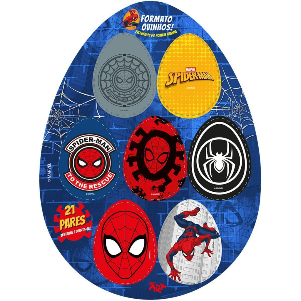 OVO TINTA GUACHE CRIATIVO HOMEM ARANHA - DAC