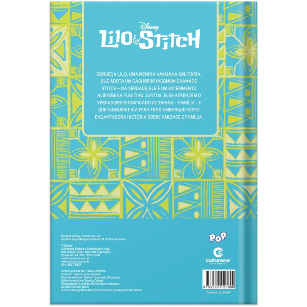 LIVRO DE LEITURA POP STITCH 32PGS 23X15CM
