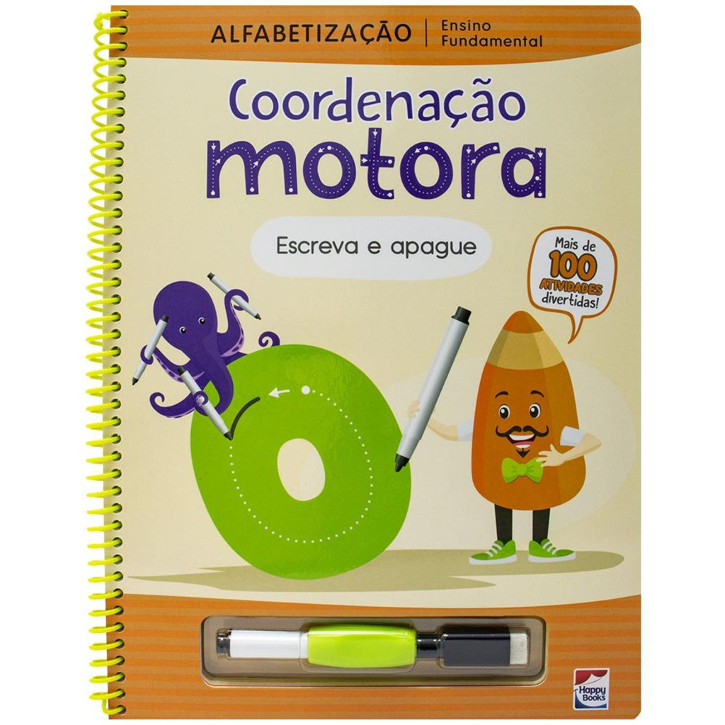 ENSINO FUNDAMENTAL ALFABETIZACAO ESCREVA E APAGUE: COORDENAÇÃO MOTORA