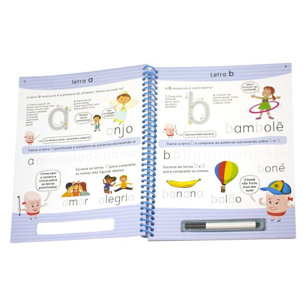ENSINO FUNDAMENTAL ALFABETIZACAO ESCREVA E APAGUE: minúsculas