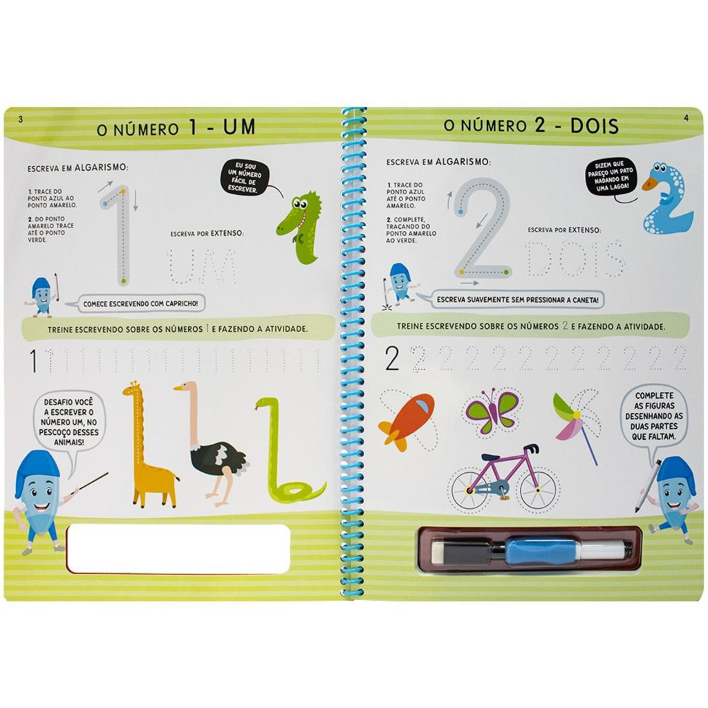 ENSINO FUNDAMENTAL ALFABETIZACAO ESCREVA E APAGUE: NUMEROS