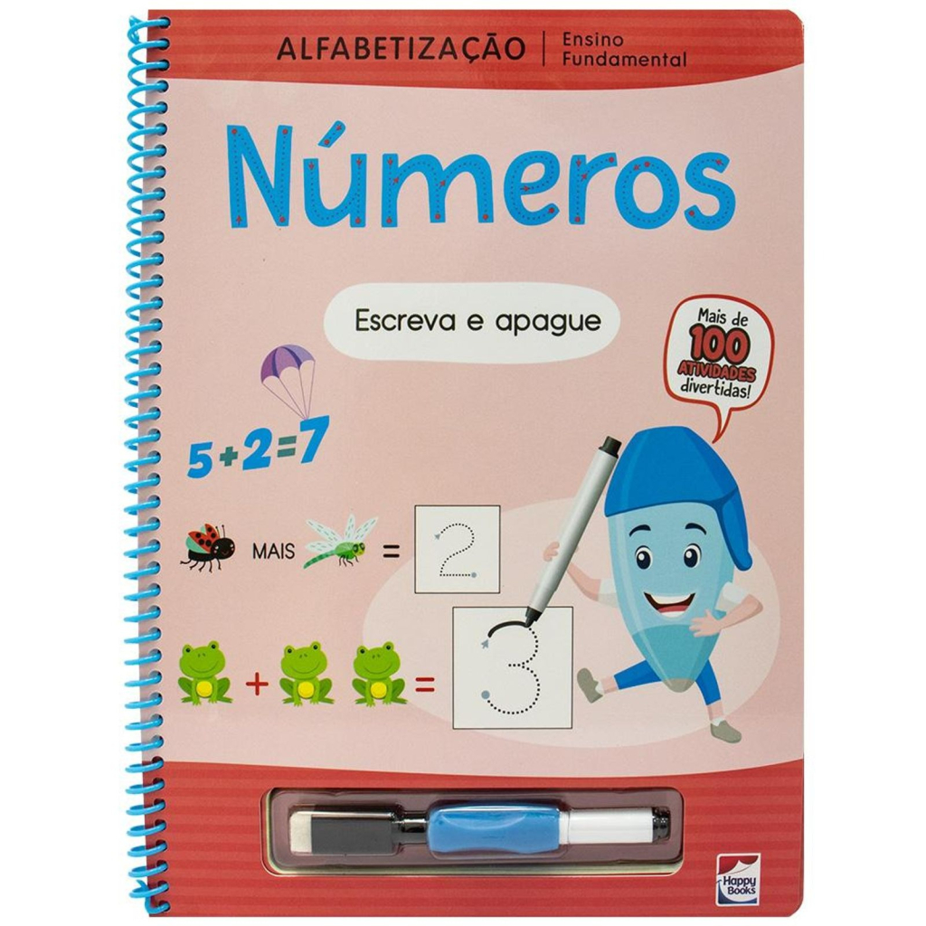 ENSINO FUNDAMENTAL ALFABETIZACAO ESCREVA E APAGUE: NUMEROS