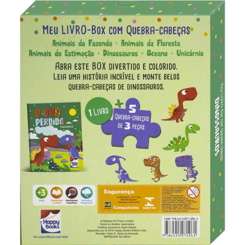 MEU LIVRO-BOX COM QUEBRA-CABECA: DINOSSAUROS