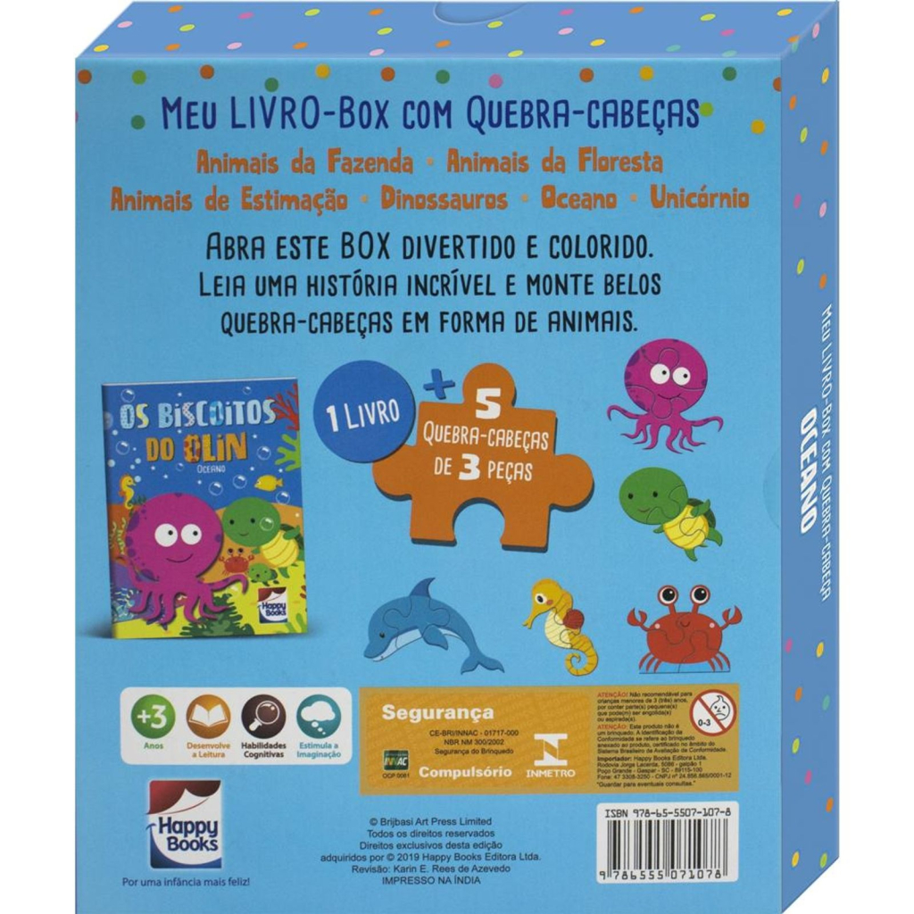 MEU LIVRO-BOX COM QUEBRA-CABECA: OCEANO