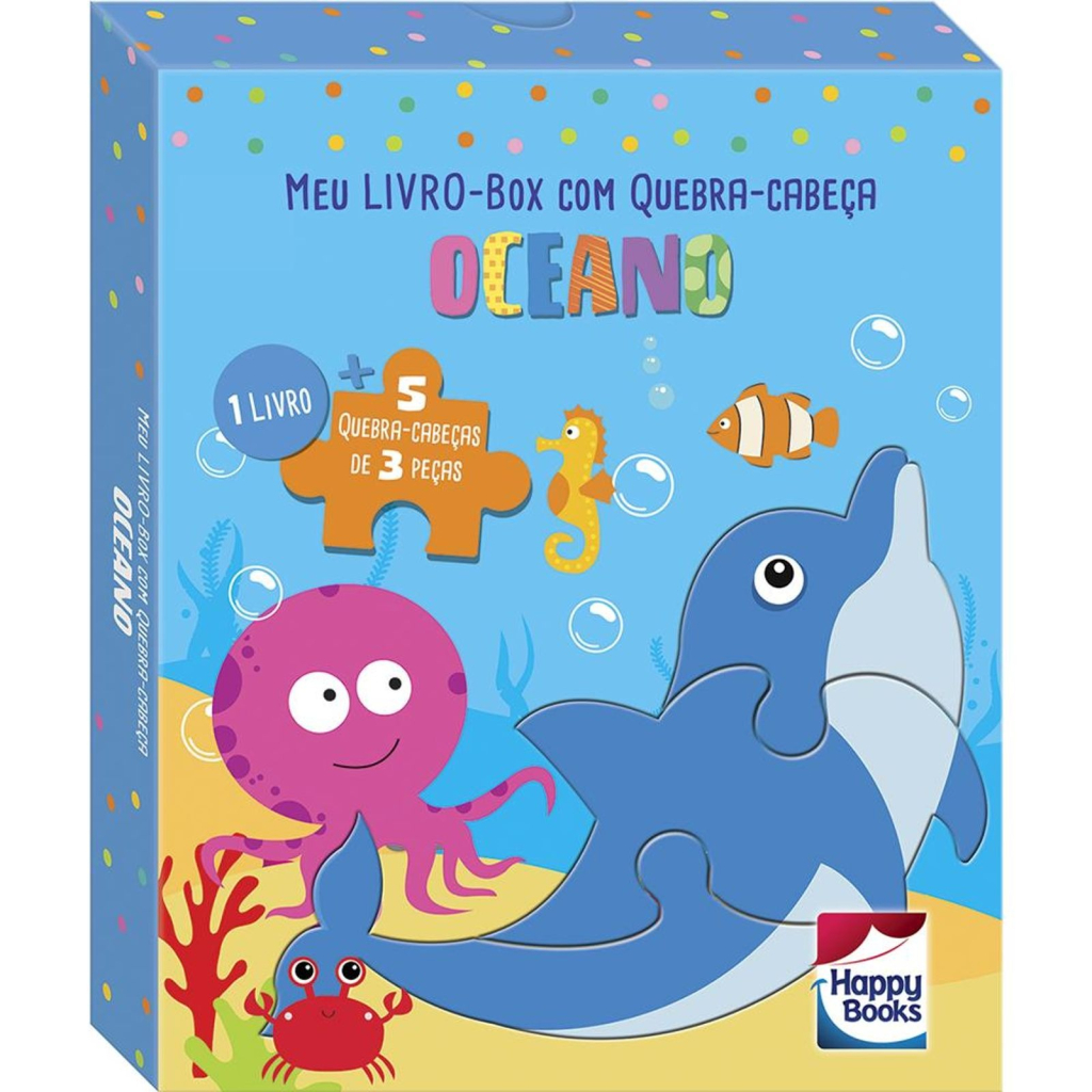 MEU LIVRO-BOX COM QUEBRA-CABECA: OCEANO