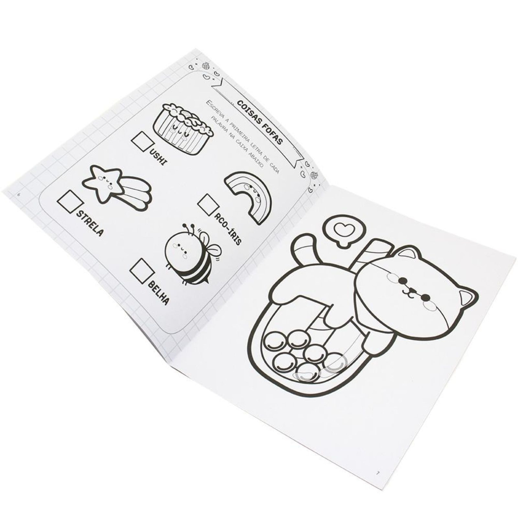 MUNDO DA FANTASIA: DESENHOS KAWAII PARA COLORIR