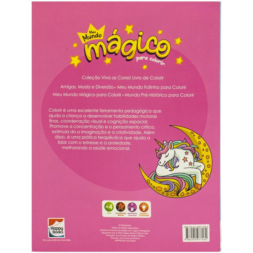 VIVA AS CORES! LIVRO DE COLORIR: MEU MUNDO MAGICO PARA COLORIR