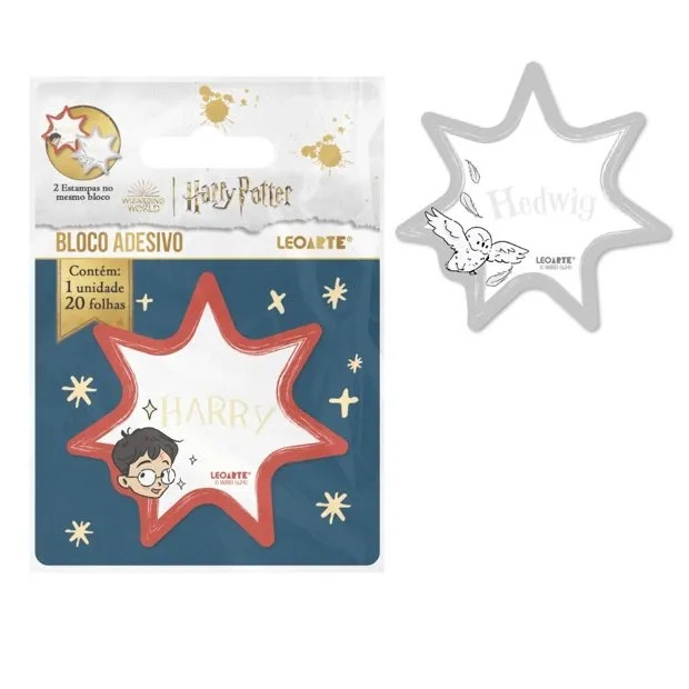 Bloco Adesivado 20 Folhas Harry Potter