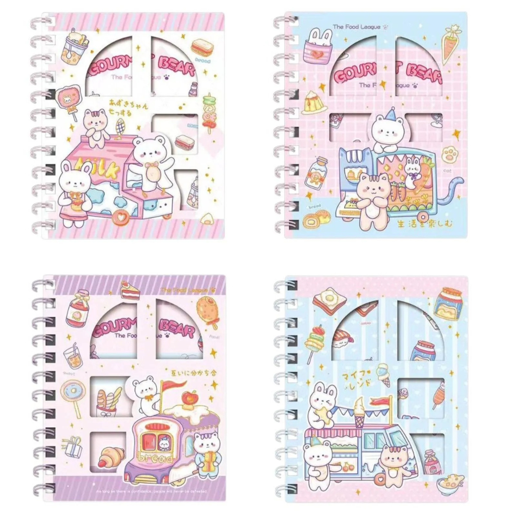 Mini Caderno A6 Gourmet Bear