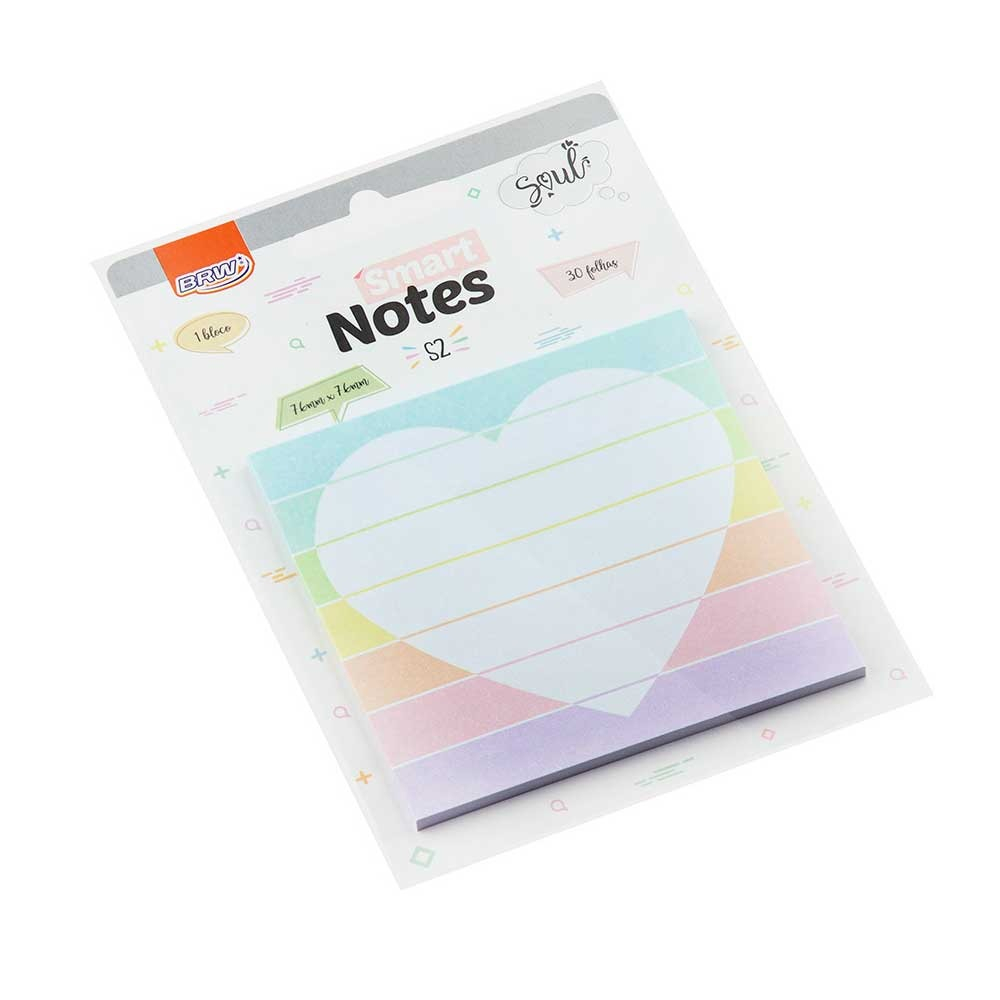 BLOCO SMART NOTES 76X76MM - S2 - 30FLS - 1BLOCO