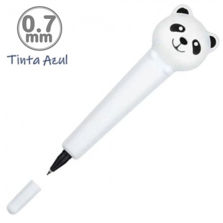 CANETA ESFEROGRÁFICA DIVER GEL 0.7MM - SQUISH PANDA