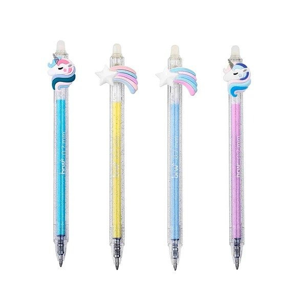 CANETA ESFEROGRÁFICA DIVERT GEL APAGÁVEL 0.7MM - UNICORN