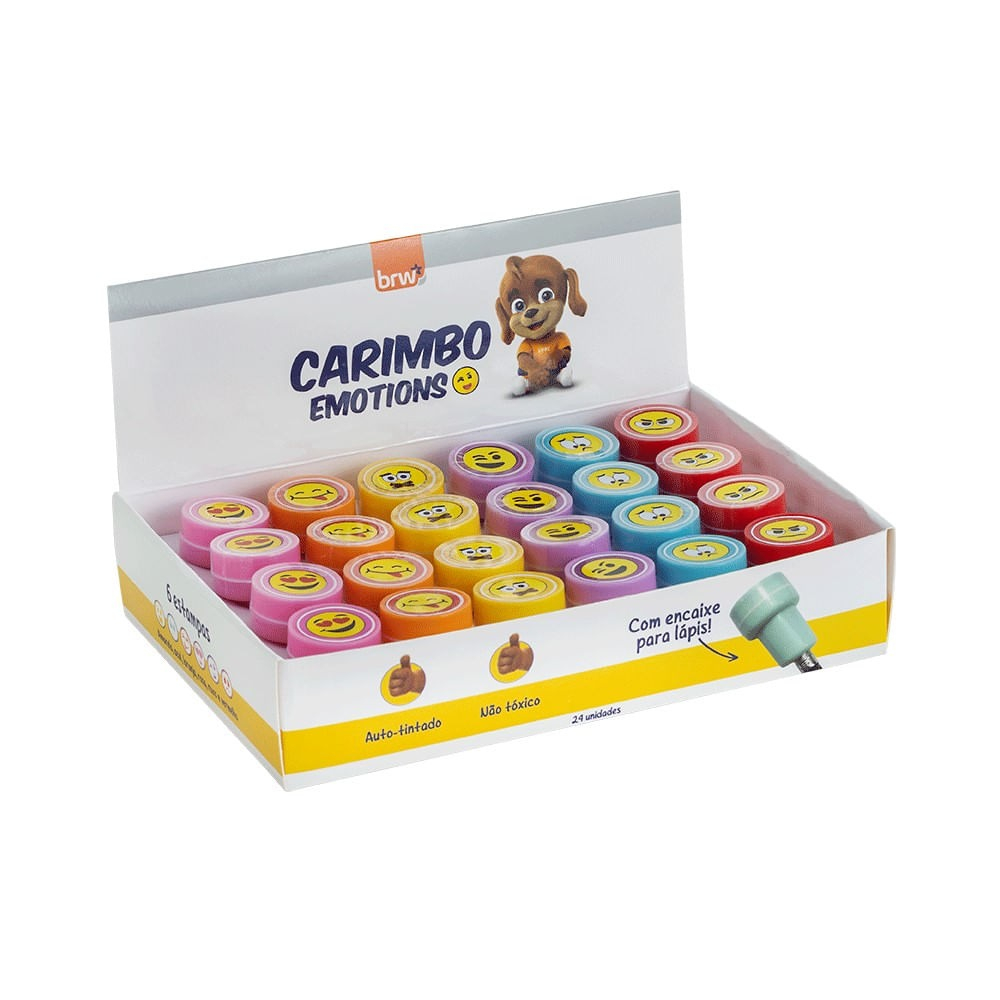 CARIMBO PLÁSTICO INFANTIL - EMOTIONS