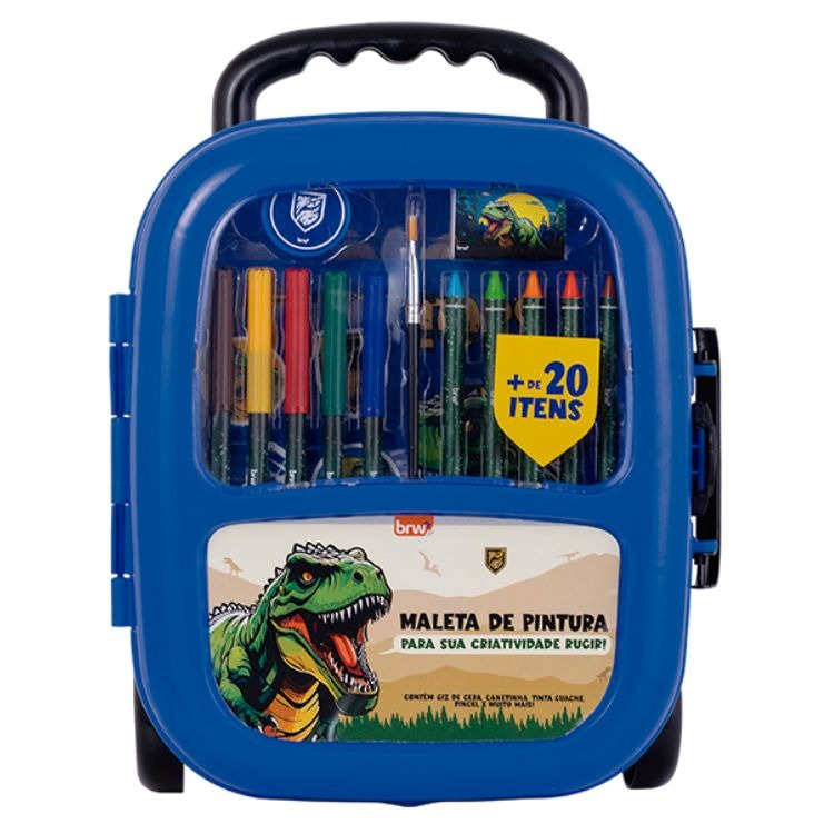Maleta de pintura Raptors com 21 peças