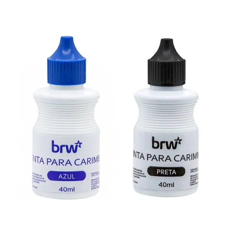 TINTA PARA CARIMBO 40 ML PRETA