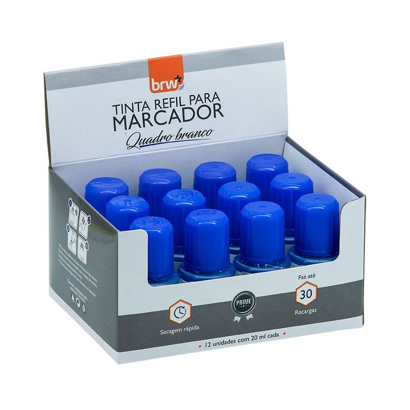 TINTA PARA MARCADOR QUADRO BRANCO - 20ML - AZUL