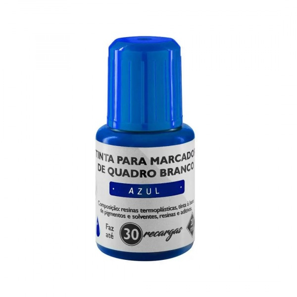 TINTA PARA MARCADOR QUADRO BRANCO - 20ML - AZUL