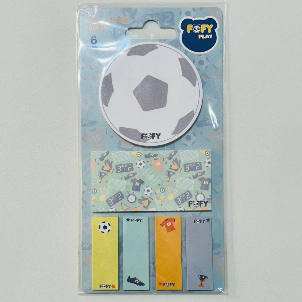 BLOCO ADESIVO FUTEBOL - FOFY