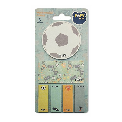 BLOCO ADESIVO FUTEBOL - FOFY