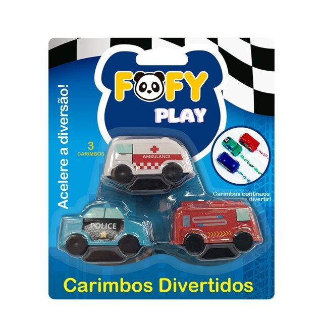 CARIMBO DIVERTIDO CARRINHOS - FOFY