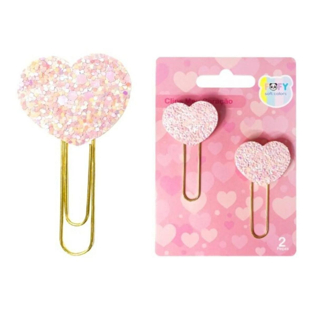 CLIPS MEU CORACAO ROSA - FOFY