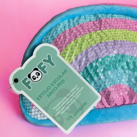 ESTOJO ESCOLAR ARCO IRIS - FOFY