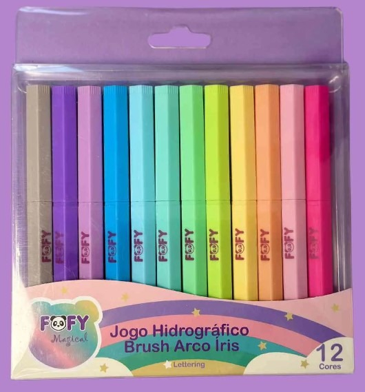 KIT HIDROGRAFICA BRUSH ARCO IRIS