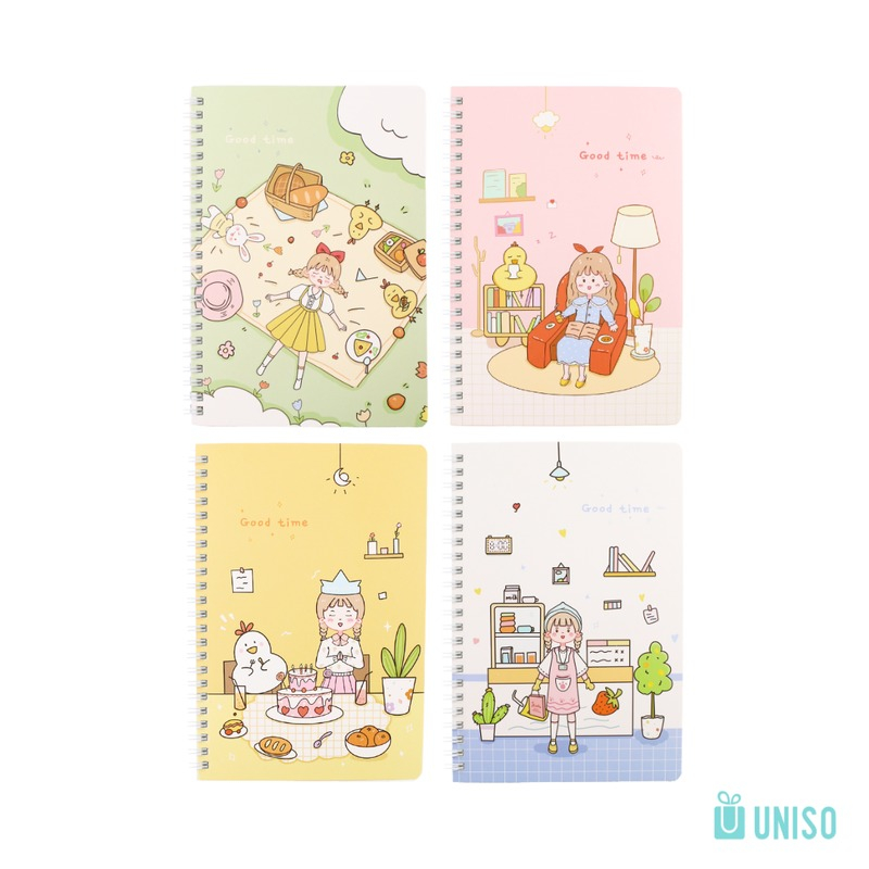 CADERNO ESPIRAL GOOD TIME A5 60FLS