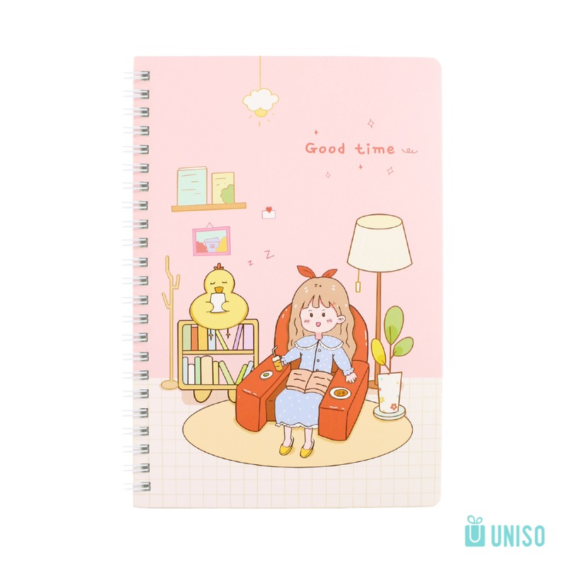 CADERNO ESPIRAL GOOD TIME A5 60FLS