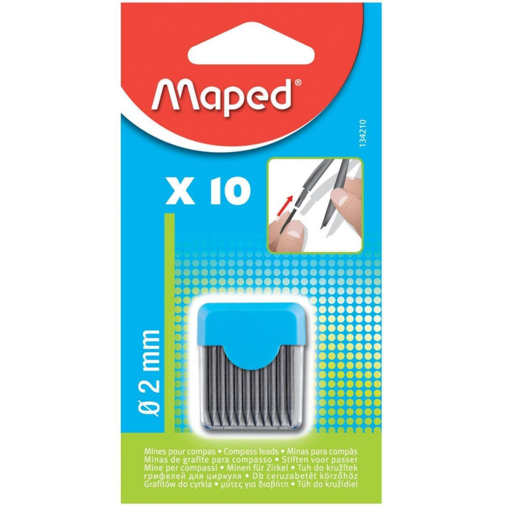 GRAFITE 2.0MM para COMPASSO 1TUBOX10MINAS