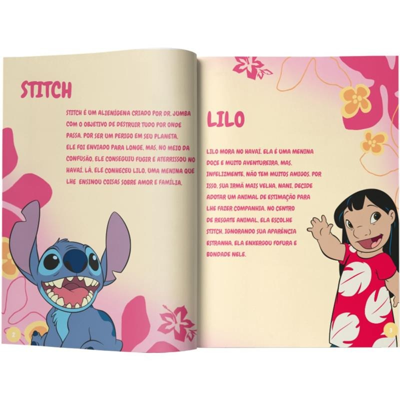 LIVRO COM ADESIVOS STITCH 40PAG. Com 500 ADESIVOS