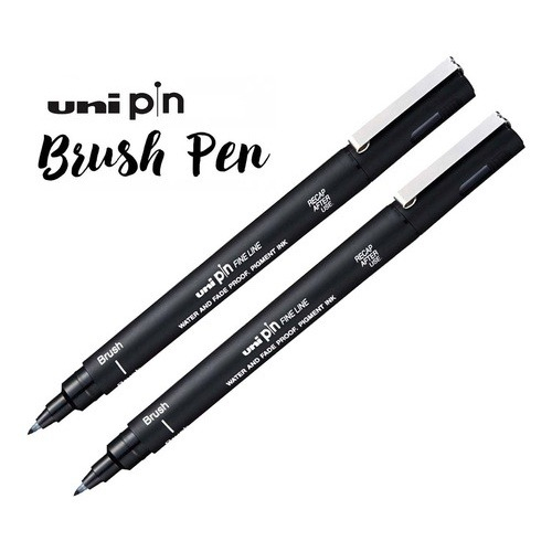 CANETA UNI PIN PRETA - BRUSH