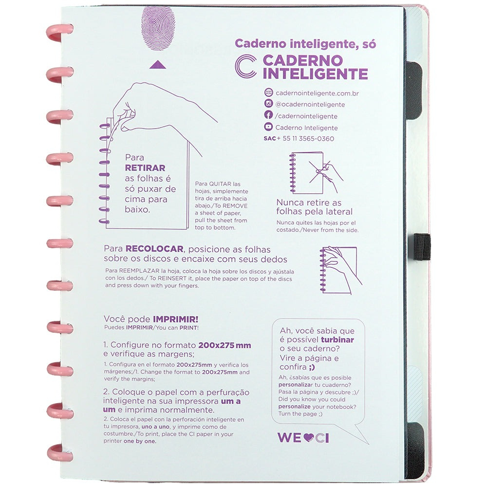 CADERNO INTELIGENTE FAIRYTALE - MEDIO