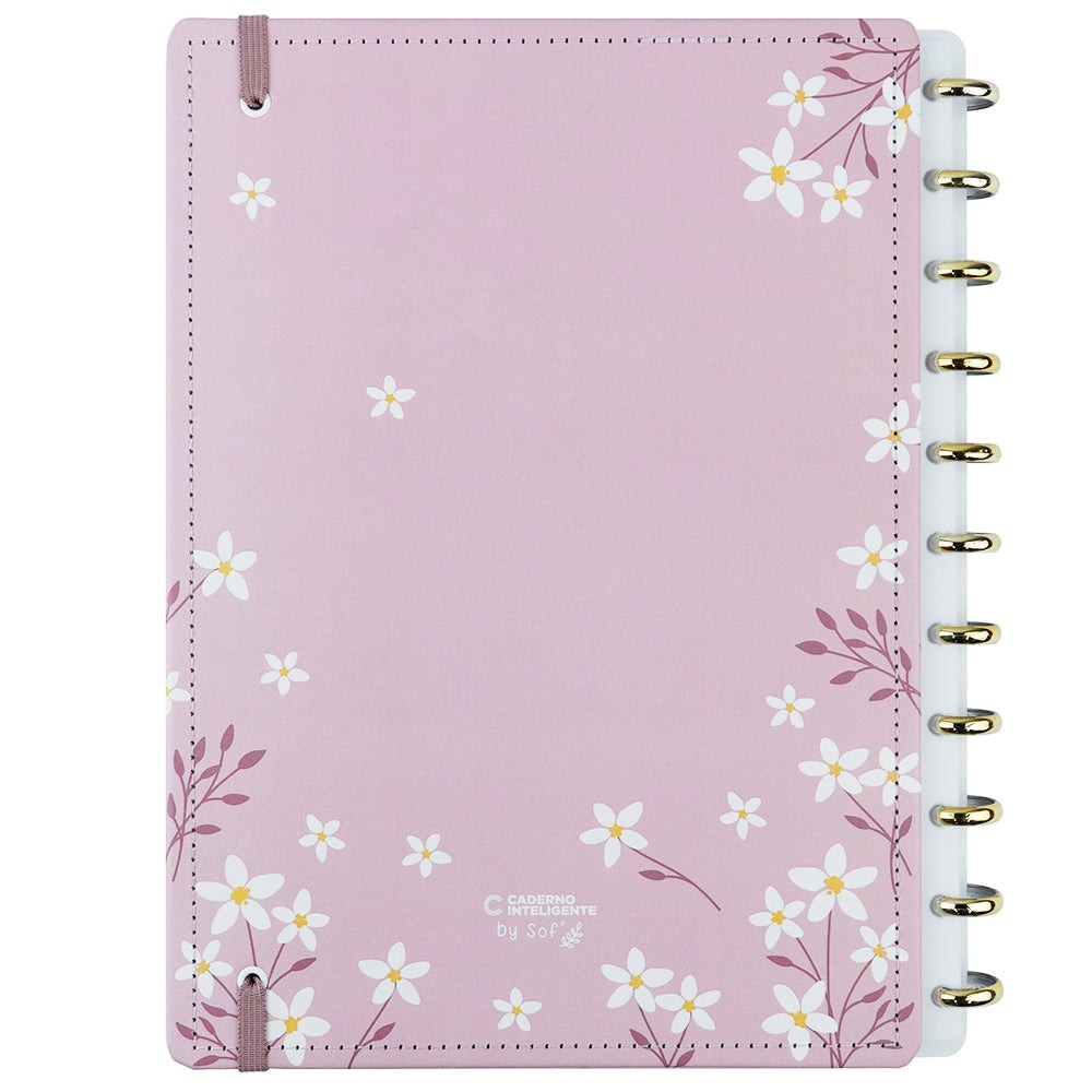 CADERNO INTELIGENTE PINK BLOSSOM BY SOF - GRANDE