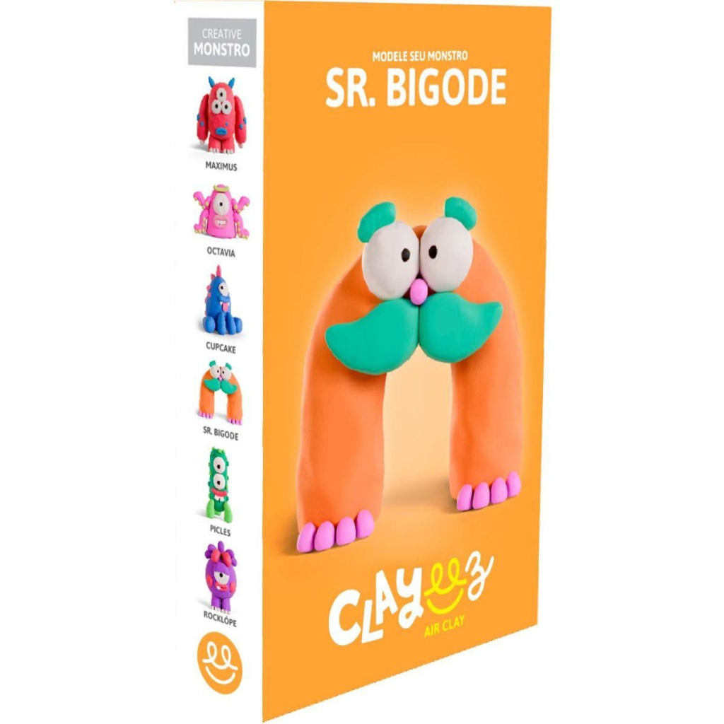MASSA PARA MODELAR CRIATIVA CLAYEEZ MONSTROS 38G - DOCE BRINQUEDO