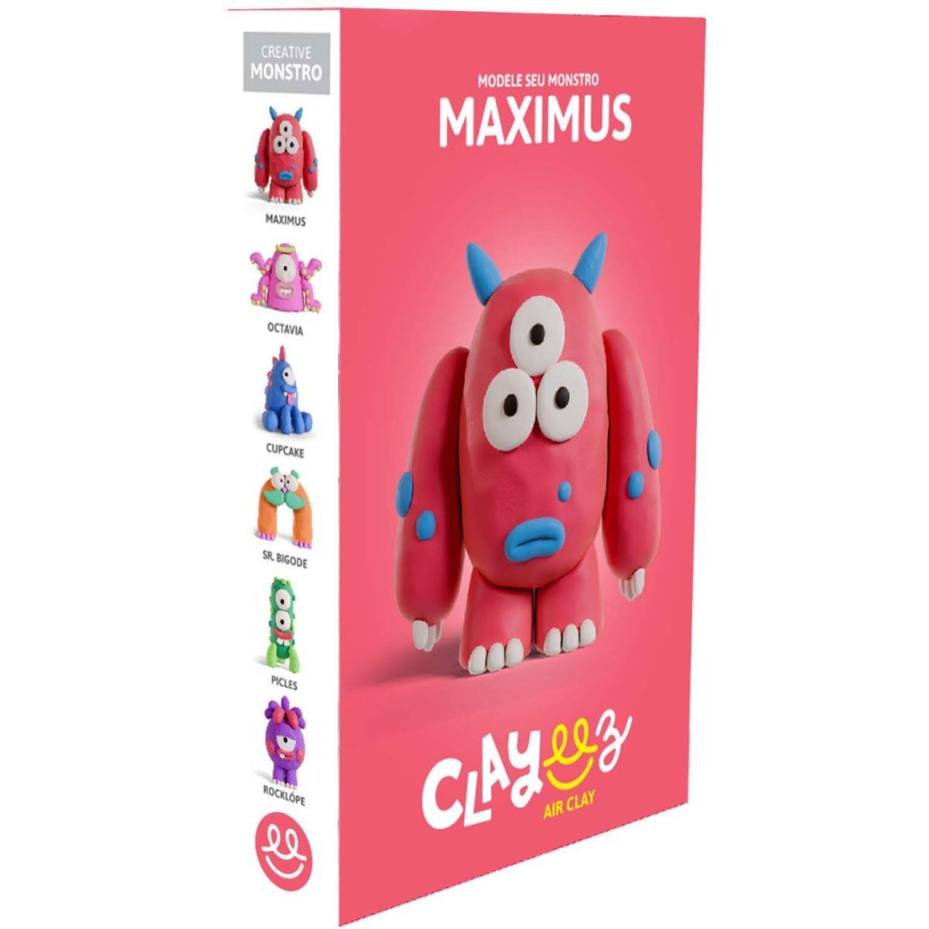 MASSA PARA MODELAR CRIATIVA CLAYEEZ MONSTROS 38G - DOCE BRINQUEDO