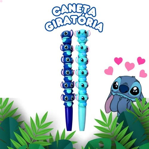 CANETA GIRATÓRIA STITCH