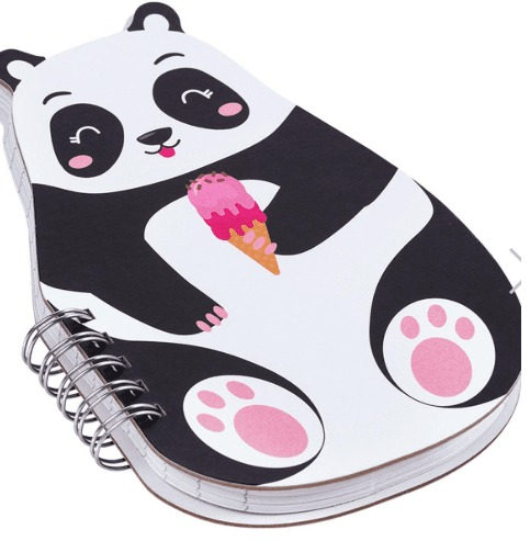 CADERNO FORMATO ZOO (PANDA OU CAPIVARA) - 100X156 - 80 FOLHAS