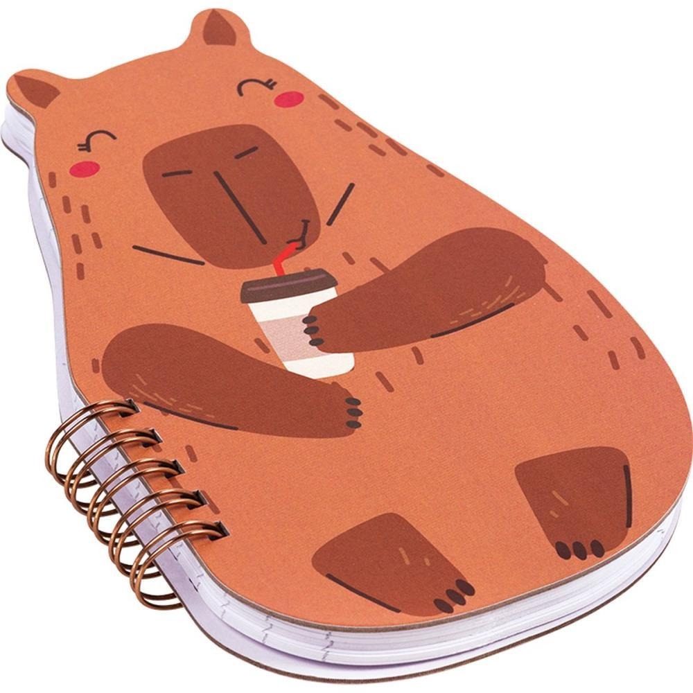 CADERNO FORMATO ZOO (PANDA OU CAPIVARA) - 100X156 - 80 FOLHAS