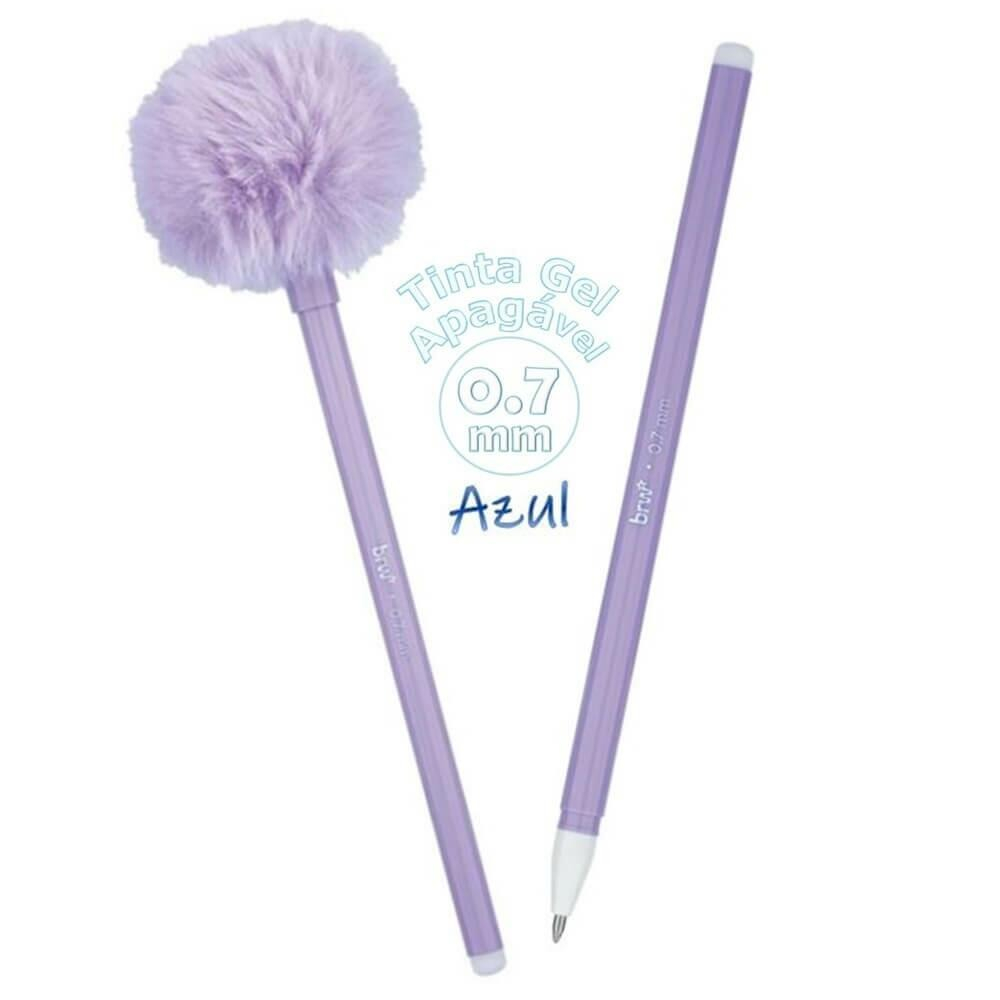 CANETA GEL APAGÁVEL 0.7MM - POMPOM FLUFFY