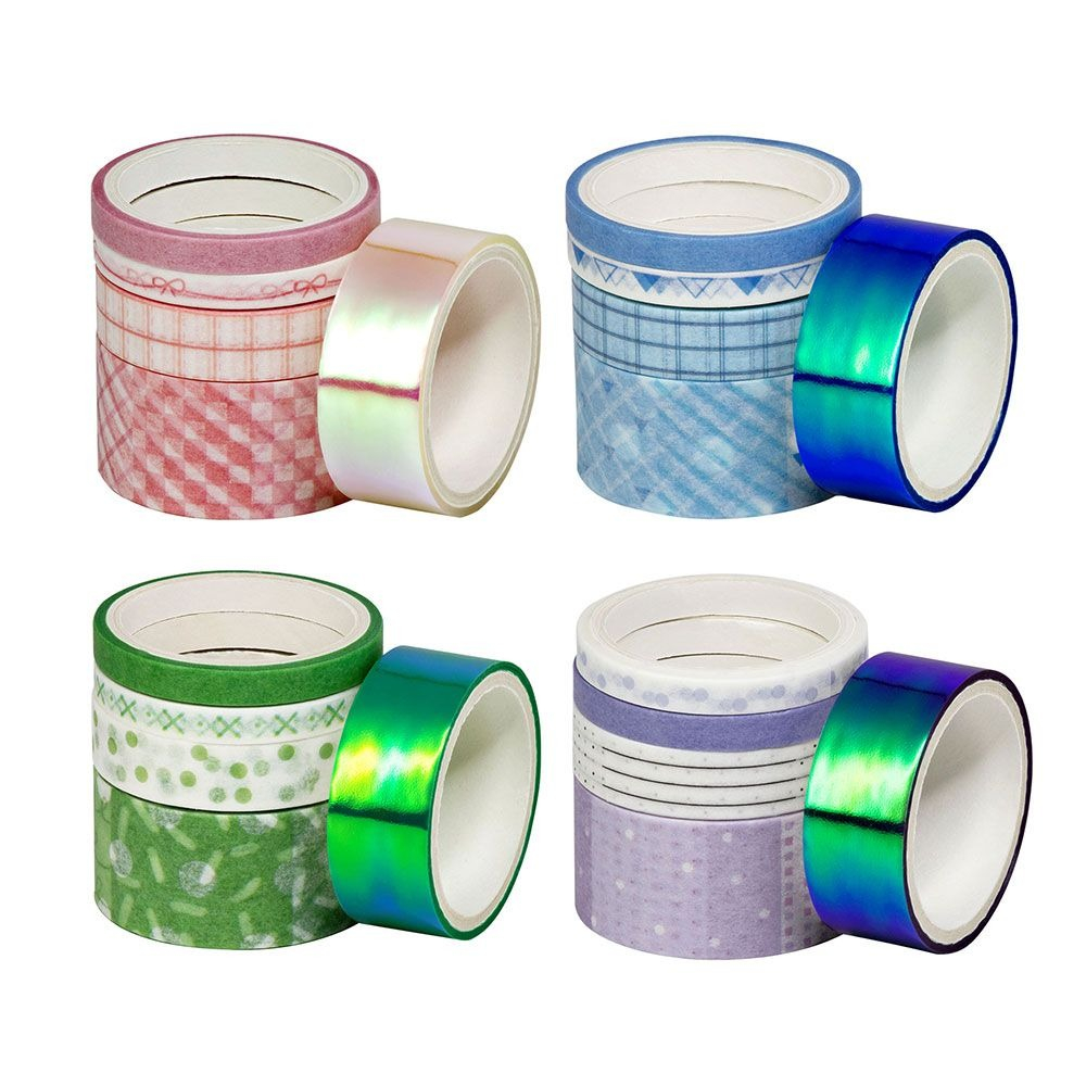 FITA ADESIVA WASHI TAPE - CANDY (6pçs)