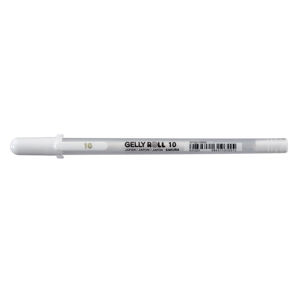 CANETA GEL BRANCA 1.0MM - GELLY ROLL SAKURA JAPONESA 
