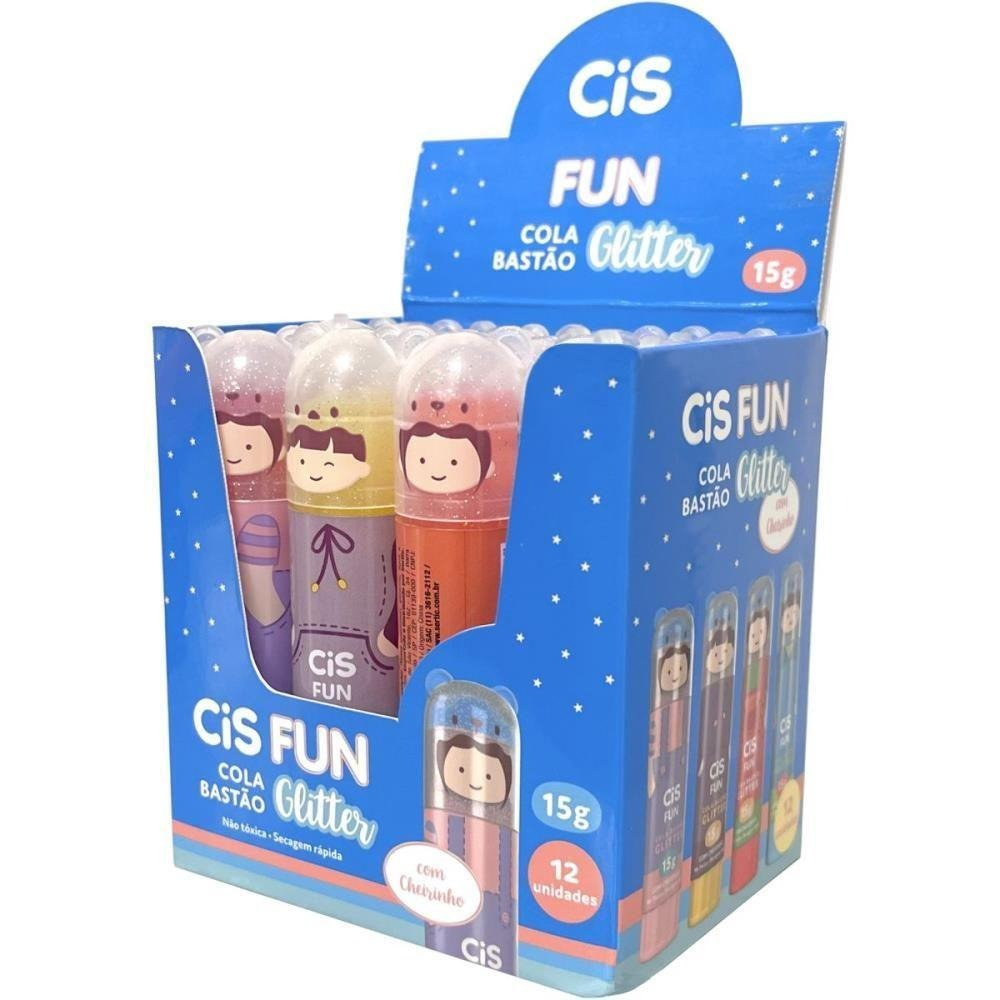 COLA EM BASTAO CIS FUN GLITTER CHEIRO 15g