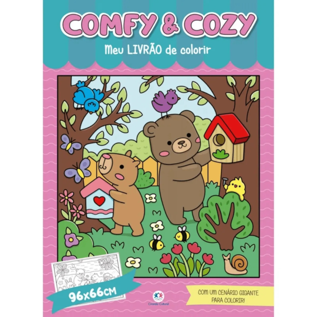 LIVRÃO de Colorir Comfy and Cozy G - CIRANDA