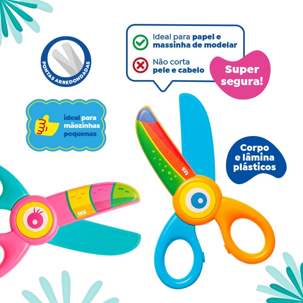 TESOURA PLASTICA TRIS NHAC