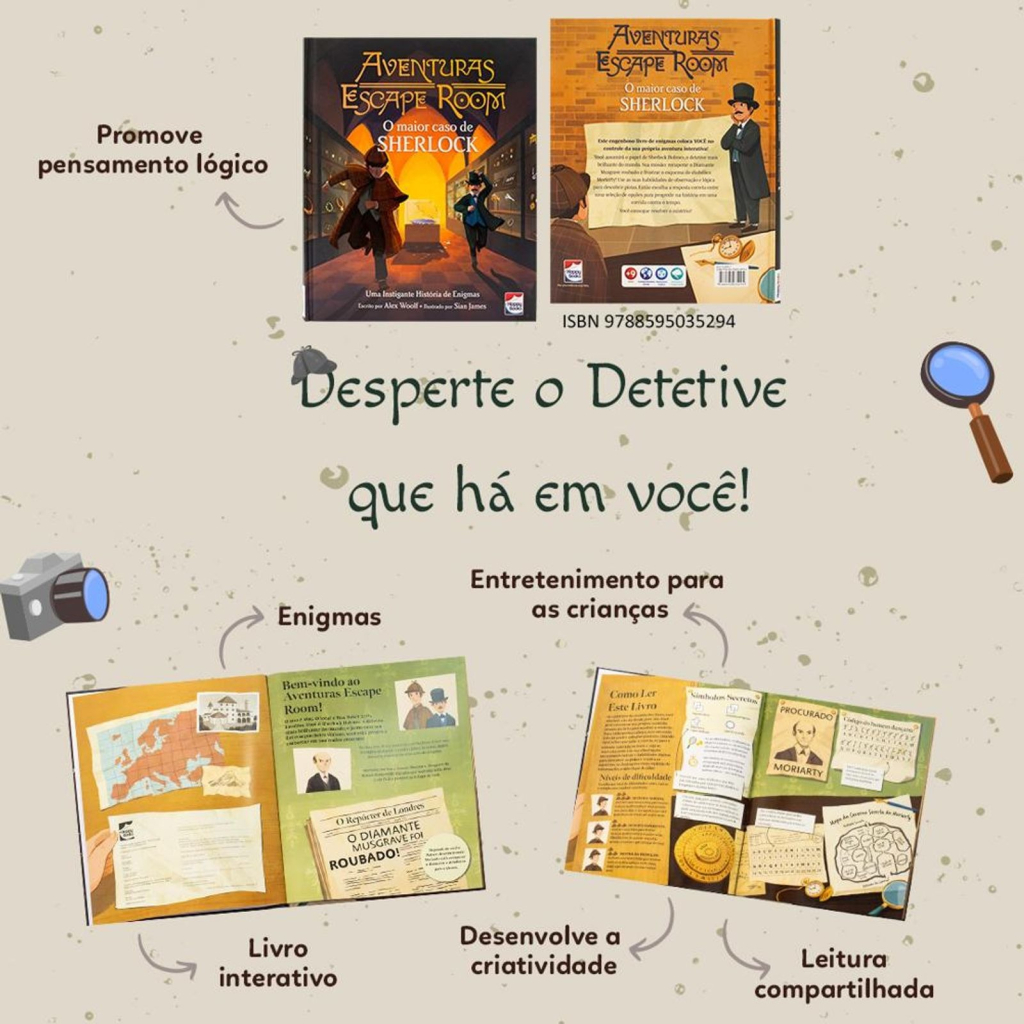 AVENTURAS ESCAPE ROOM: O MAIOR CASO DE SHERLOCK