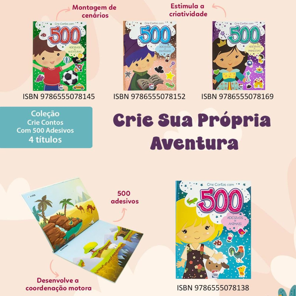 CRIE CONTOS COM 500 ADESIVOS: PRINCESAS