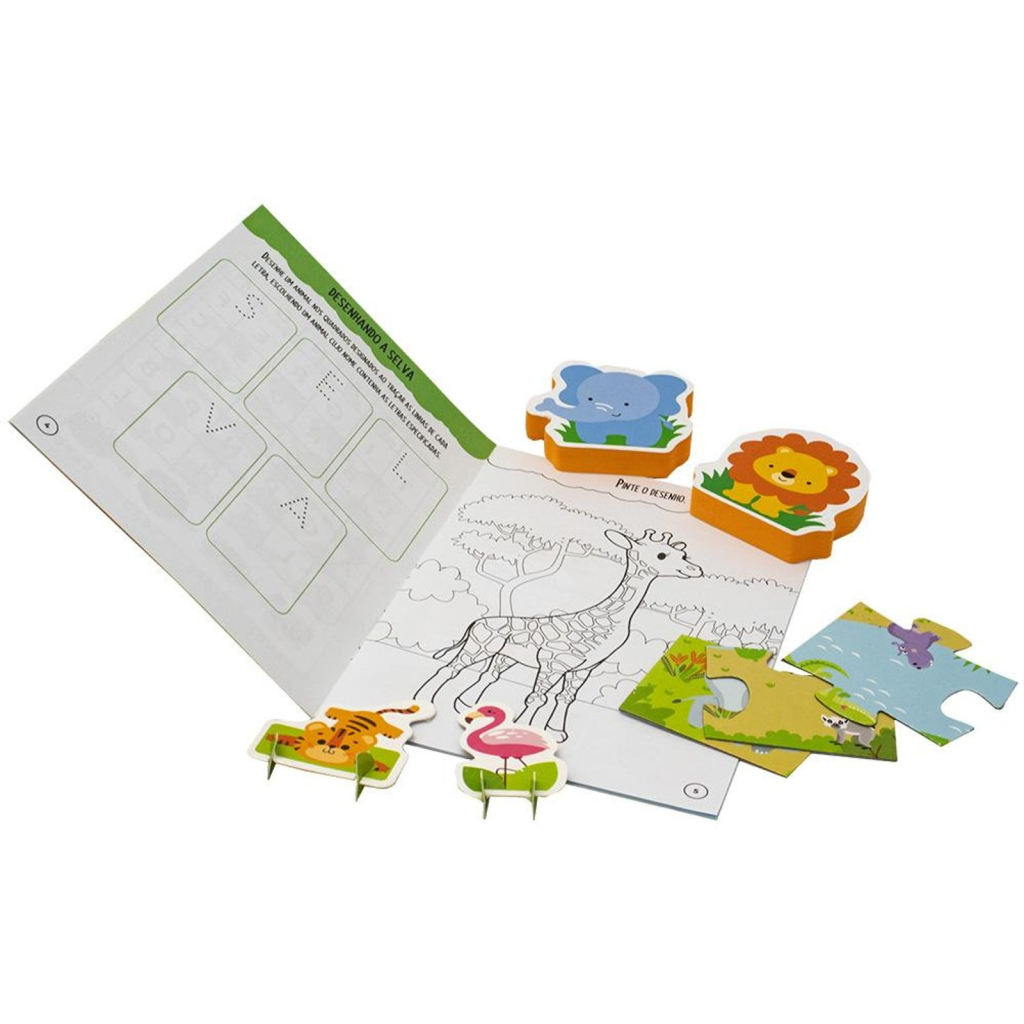 LIVRO BRINCAR E DIVERTIDO! SELVA