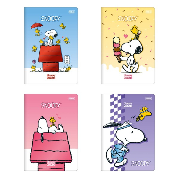 PLANNER GRAMPEADO - SNOOPY M7 (TILIBRA) 2026