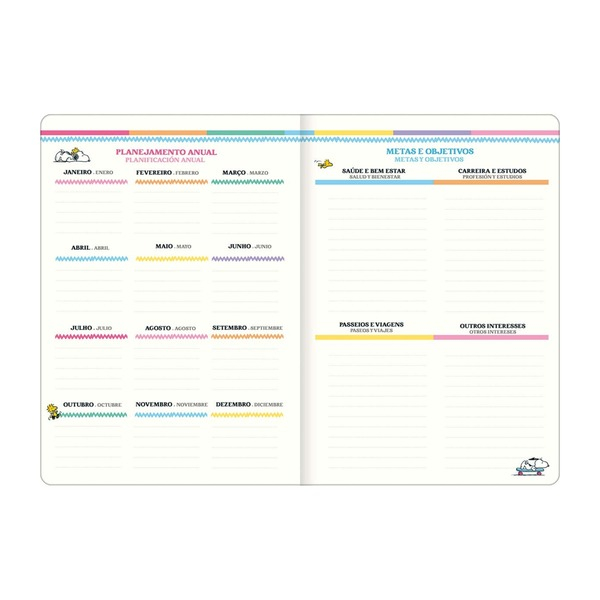 PLANNER GRAMPEADO - SNOOPY M7 (TILIBRA) 2026
